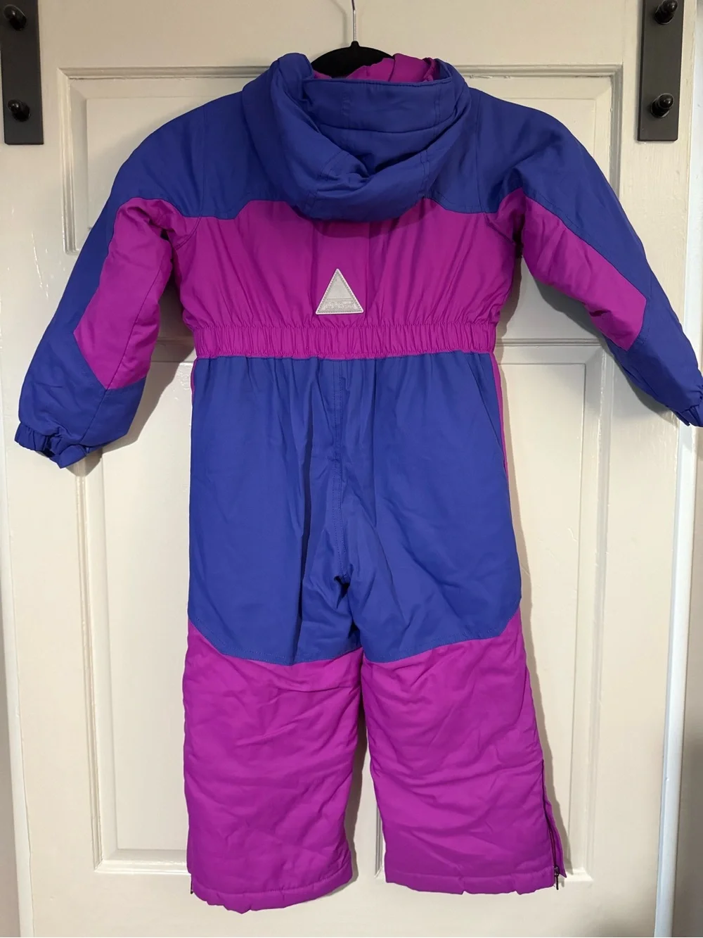 L.L. Bean Kids' Pink and Blue One-Piece Insulated Snow Suit